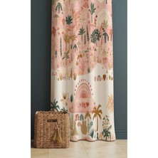 Alamodecor Iskandinav Ev Yaşam Model Tek Kanat Genç Odası Fon Perde