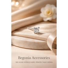 Begonia Accessories 925 Ayar Gümüş Kare Kesim Minimal Zirkon Taşlı 1 Adet Hızma – Tragus Küpe, Unisex Takı, Zarif & Şık Tasarım, Günlük ve Özel Gün Kullanımı