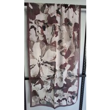 Aminenesil Velina Soft Pamuk Şal Bordo Bej Renk