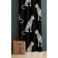 Alamodecor Kaplan Model Tek Kanat Genç Odası Fon Perde