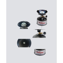 Epilons Kompakt Kamp Ocağı Seti Gaz Tüplü Ayarlanabilir Alevli 400G Hafif Tasarım