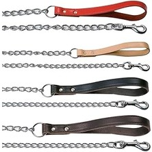 SHC4200 Karlie Deri Saplı Zincir Uzatma, 100 Cm/2mm, Siyah