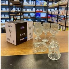 İsmiyle Al 6'lı Larin Kahve Yanı Su Bardağı Şeffaf Renk ROYALEKS-70682