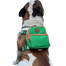 SHC4200 Gimme Five Yeşil Çantalı Göğüs Tasması, Köpek Sırt Çantası – Göğüs Tasması Işlevli, Geri Dönüştürül