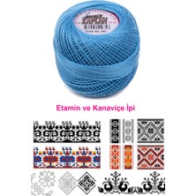 İsmiyle Al Kaplan Etamin ve Kanaviçe Ipi 8 No Kod/renk: 995 - Royaleks