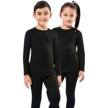 İsmiyle Al Kota 1 Adet Kız Erkek Çocuk Termal Siyah Içlik Fanila Body 2005