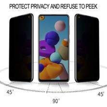 İsmiyle Al Samsung A21S Uyumlu Hayalet Ekran Gizli Tam Kaplayan Kırılmaz Cam Seramik Ekran Koruyucu Film