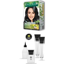 İsmiyle Al 2 Tüp Krem Saç Boyası Seti Siyah No:1.0