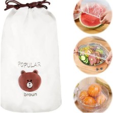 İsmiyle Al 200 Adet Tazelik Koruyucu Tabak Tencere Gıda Bonesi  Çok Amaçlı Pratik Kapak Tencere Bonesi