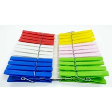 İsmiyle Al Çamaşır Mandalı Çelik Yaylı 24 Adet