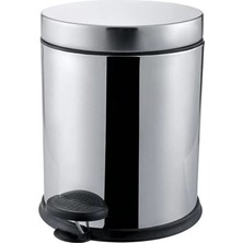 İsmiyle Al Paslanmaz Lüks Pedallı Çöp Kovası 3 Lt ROYALEKS-56345