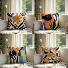 Harikabirev | Kırlent Kılıfı Yastık Kılıfı 4lü (Çiçekli Set) | KRLNTKLF4LÜ