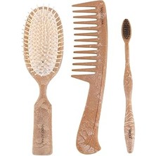 SHC4200 Vepa 3’lü Bio Set Kutu Ambalajlı (503 + 990 + Diş Fırçası) - Ahşap, Yüksek Kalite, Lux, Doğa