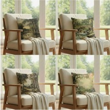 Harikabirev | Kırlent Kılıfı Yastık Kılıfı 4li (Retro Set) | KRLNTKLF4LÜ