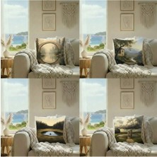 Harikabirev | Kırlent Kılıfı Yastık Kılıfı 4li (Rustik Set) | KRLNTKLF4LÜ