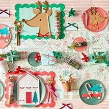 SHC4200 Meri Meri - Festive House Plates - Kutlama Evi Tabak (8'li)