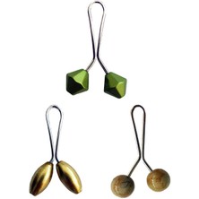 İsmiyle Al 3 Adet Tesettür Eşarp ve Şal Klipsi Sarı Hardal Yeşil