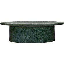 SHC4200 Creative Co-Op Seramik Kaide, Mat Yeşil Reaktif Sır Dekoratif Vurgular, 30,48 cm U x 30,48 cm G x 1