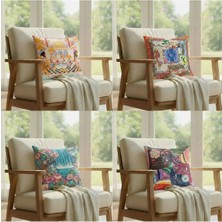 Harikabirev | Kırlent Kılıfı Yastık Kılıfı 4lü (Naif Set) | KRLNTKLF4LÜ