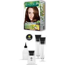 İsmiyle Al 2x2 Tüp Krem Saç Boyası Seti Koyu Karamel No:7.7