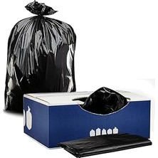 SHC4200 "plastikyer 25-30 Galon Torbaları - 2,0 Mil - Siyah Ağır Hizmet Kovası Astarları - 30&