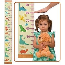 SHC4200 Çocuklara Doğum Günü Hediyesi Renkli Dinozorlar Duvar Cetveli