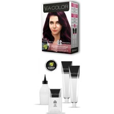 İsmiyle Al 2x2 Tüp Krem Saç Boyası Seti Patlıcan Moru No:3.66