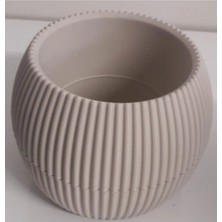 İsmiyle Al Mercan Saksı 2 Numara 0,35 Litre Su Hazneli Dekoratif Kaktüs Sukulent Saksı 11,8x9,2 cm