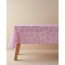 SHC4200 English Carnival Floral Polyester Masa Örtüsü Fuşya