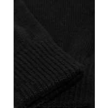 İsmiyle Al Çift Katlı Kalın Siyah Sıcak Tutan Yün Kışlık Kadın Erkek Eldiven Unisex 1 Çift