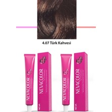 İsmiyle Al 2 Li Set Premium 4.07 Türk Kahvesi - Kalıcı Krem Saç Boyası 2 x 50 G Tüp