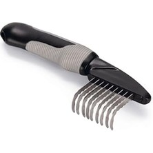 SHC4200 Beeztees Uzun Tüylü Köpek Kıtık Açıcı Tarak, Siyah Gri, 19X6X3CM