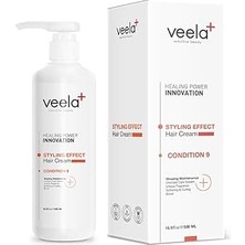 SHC4200 Veela Zor Şekillenen Saçlar Için Durulanmayan Şekillendirici Bakım Kremi Styling Effect Condition 9