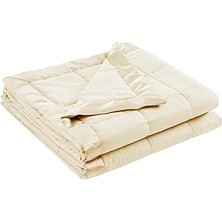 SHC4200 Madison Park Windom Microfiber Down Alternative Blanket With Moisture Management Ivory 108X9