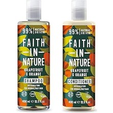 SHC4200 Faith In Nature Grapefruit&amp;orange%99 Doğal Tazeleyici Şampuan + Saç Kremi 400ML