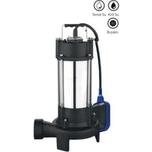 Factor Kirli Su Dalgıç Pompa, Bıçaklı, Döküm Gövde, 550 W, 8.5 M, WVSDV550F