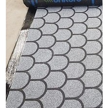Bikamax Arduazlı Kumlu Rulo Shingle (Şingıl) Membran, Gri, 4 Mm, Yonca Desen, 1 Rulo=10 M2