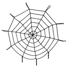 Flamex Halloween Cadılar Bayramı Örümcek Ağ Dekor Siyah