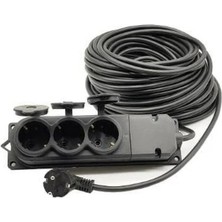 Grup Priz, 3'lü, 30 M, 3x1.5 mm Ttr Kablo, Topart 01559