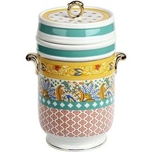 SHC4200 Lucky Eliana Bone Porselen Kulplu Kavanoz 22 cm