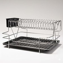 SHC4200 2 Katlı Kalpli Bulaşıklık Krom Renkli