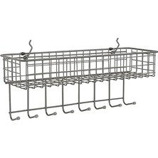 SHC4200 Diversified Pegboard &amp; Duvara Monte Raf Sepeti ve Kanca Istasyonu, 40,64 cm U x 14,0 cm G, Endü