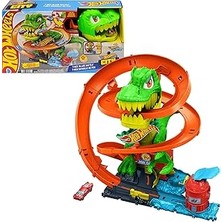 SHC4200 Hot Wheels T-Rex ve Itfaiye Istasyonu Oyun Seti Hot Wheels T-Rex ve Itfaiye Istasyonu Oyun Seti ve