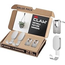 SHC4200 3DH25SLV-2ESF Pençe Kancaları, Büyük, Gümüş