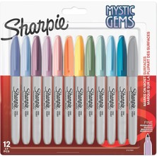 Sharpie Fine Permanent Markör, Mystic Gems, 12'li Paket