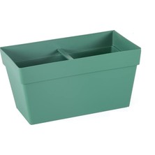 Serinova Balkon Saksı Yalı, No:1, 6.5l, 17X30X15.8 Cm, Yeşil (2 Adet Metal Ayak Hariçtir)