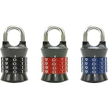SHC4200 Lock Soyunma Kilidi Kendi Kombinasyon Asma Kilidinizi Ayarlayın, 3'lü Paket, Renkler De