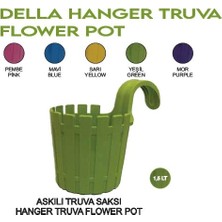 Sönmez Balkon Saksı Kendinden Askılı, Tekli, Truva, 1.5l, 15.5X20.5 cm