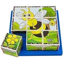 SHC4200 Küpss Uçan Hayvanlar 3D Puzzle - 9 Küp 6 Yapboz