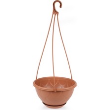 Serinova Saksı Damla Makrome, No:2, 3 L, 25X14 Cm, Kiremit